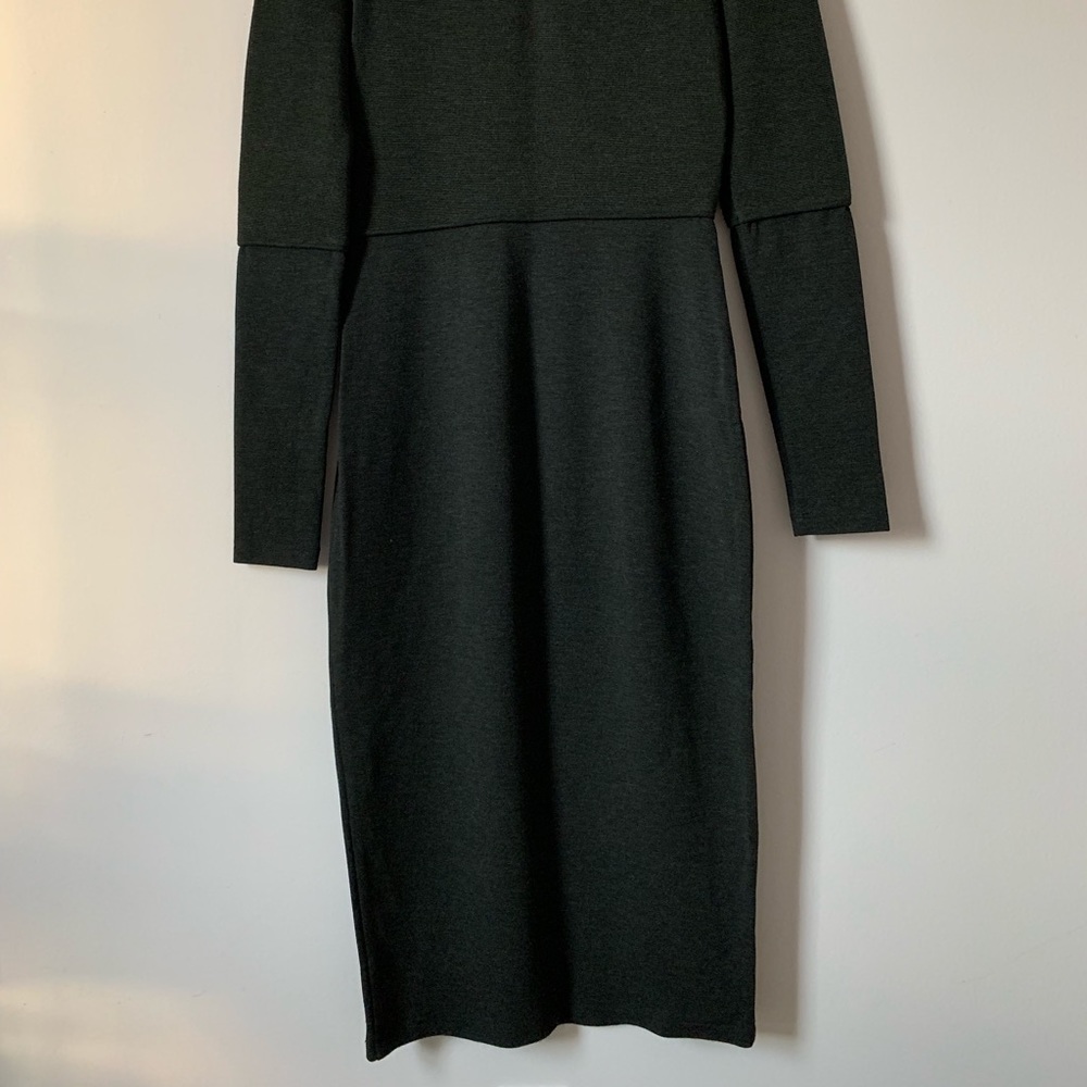 Green body con knit dress - Picture 3 of 4